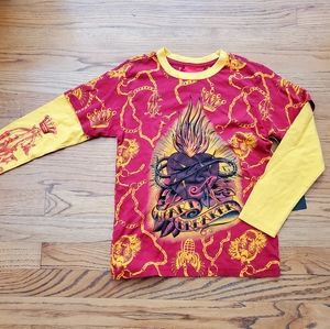 Christian Audigier Boys Heart Breaker Long Sleeve T-shirt